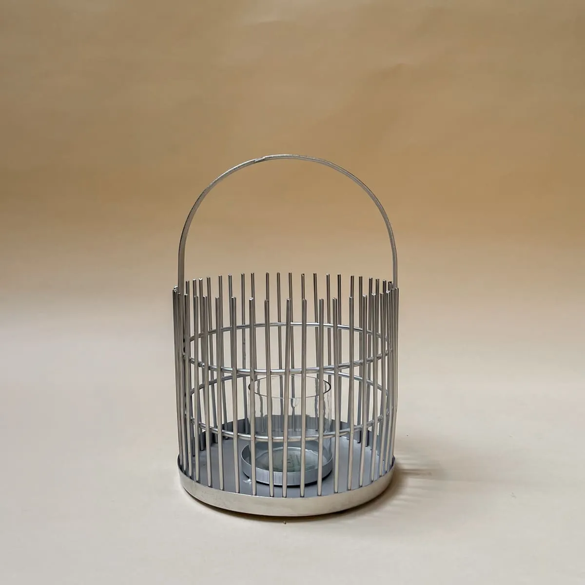 Edit House & Home-Home Artisan Rayner Silver Metal Lantern (Small)