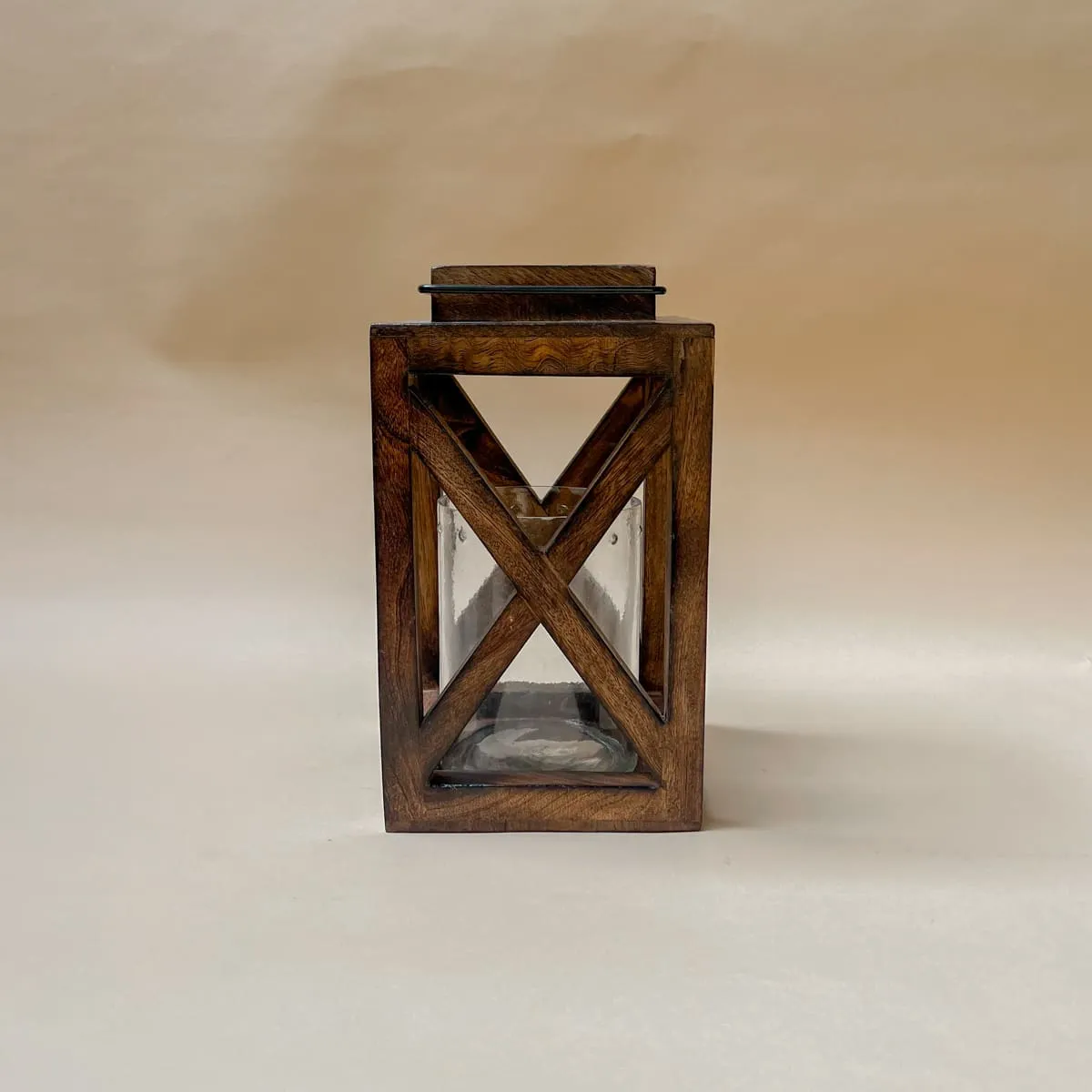 Edit House & Home-Home Artisan Tensing Wooden Lantern