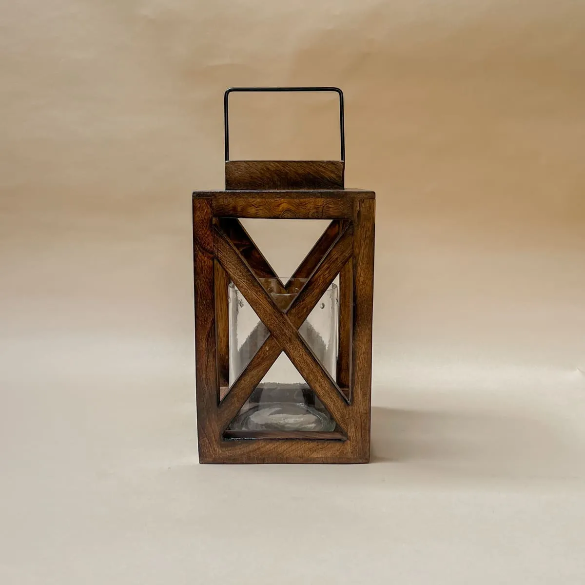 Edit House & Home-Home Artisan Tensing Wooden Lantern