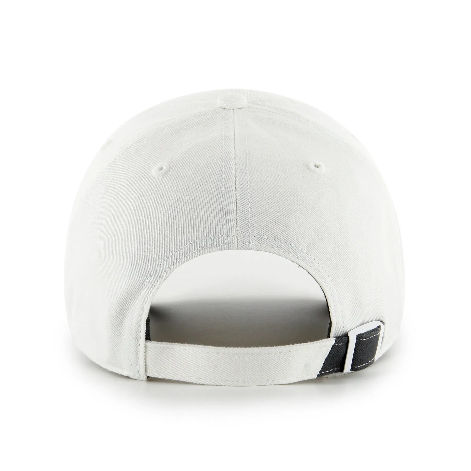 Edmonton Oilers White Noise Logo Clean Up Adjustable Hat