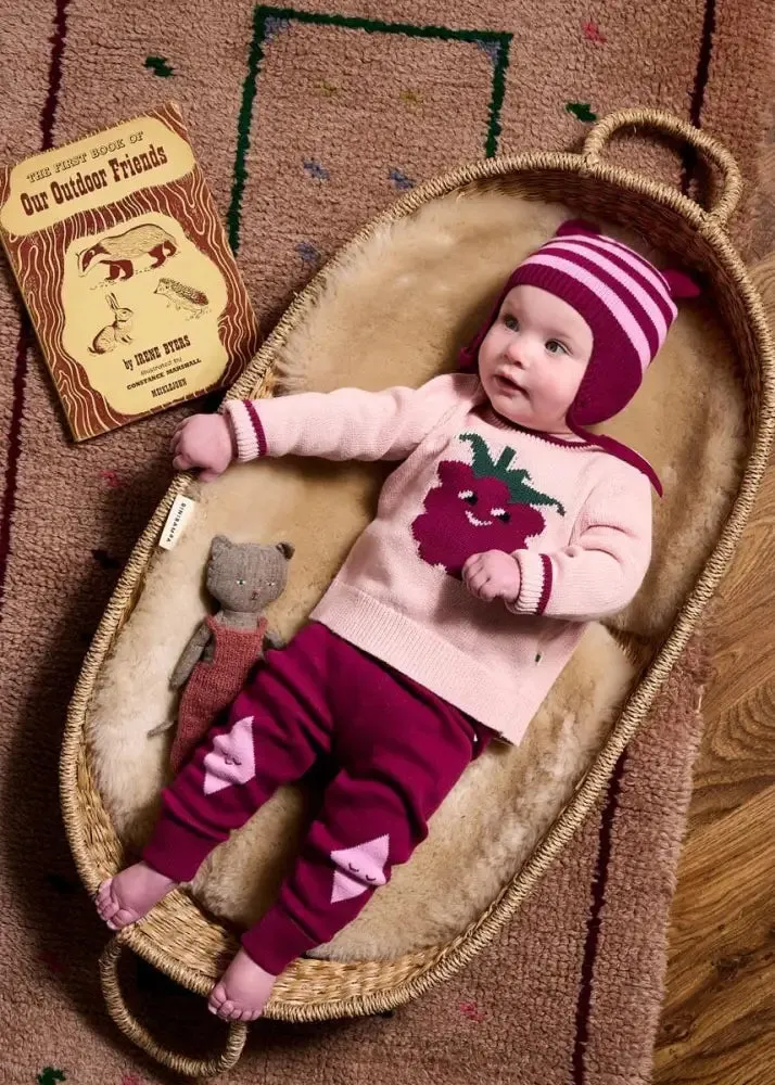 Ellis - Dusty Pink Blackberry Knit Sweater
