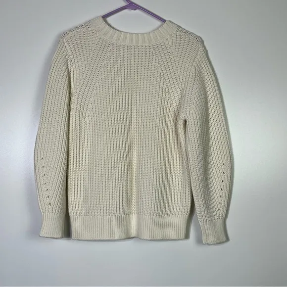 Everlane The Texture Cotton Crew Sweater Size Medium EUC