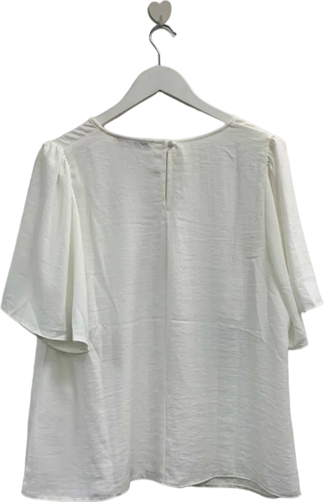 Everyday White Textured Blouse UK 20