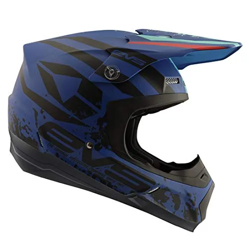 EVS T5 Grappler Adult Off-Road Motorcycle Helmet - Matte Dark Blue / Small