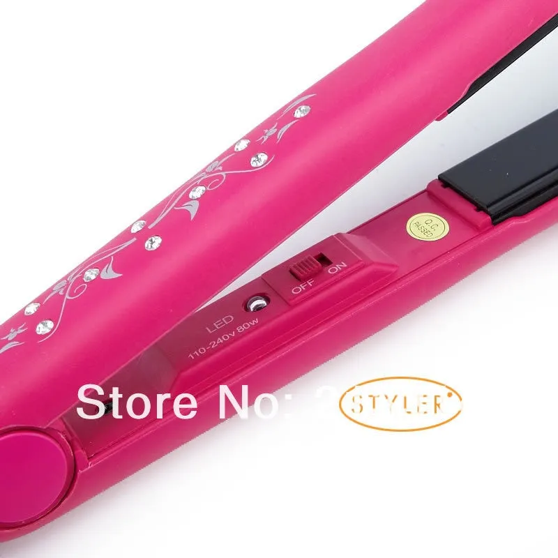 Fashion High quality Diamond hair straightening iron