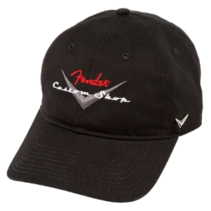 Fender® Custom Shop Baseball Hat, Black, One Size Fits Most