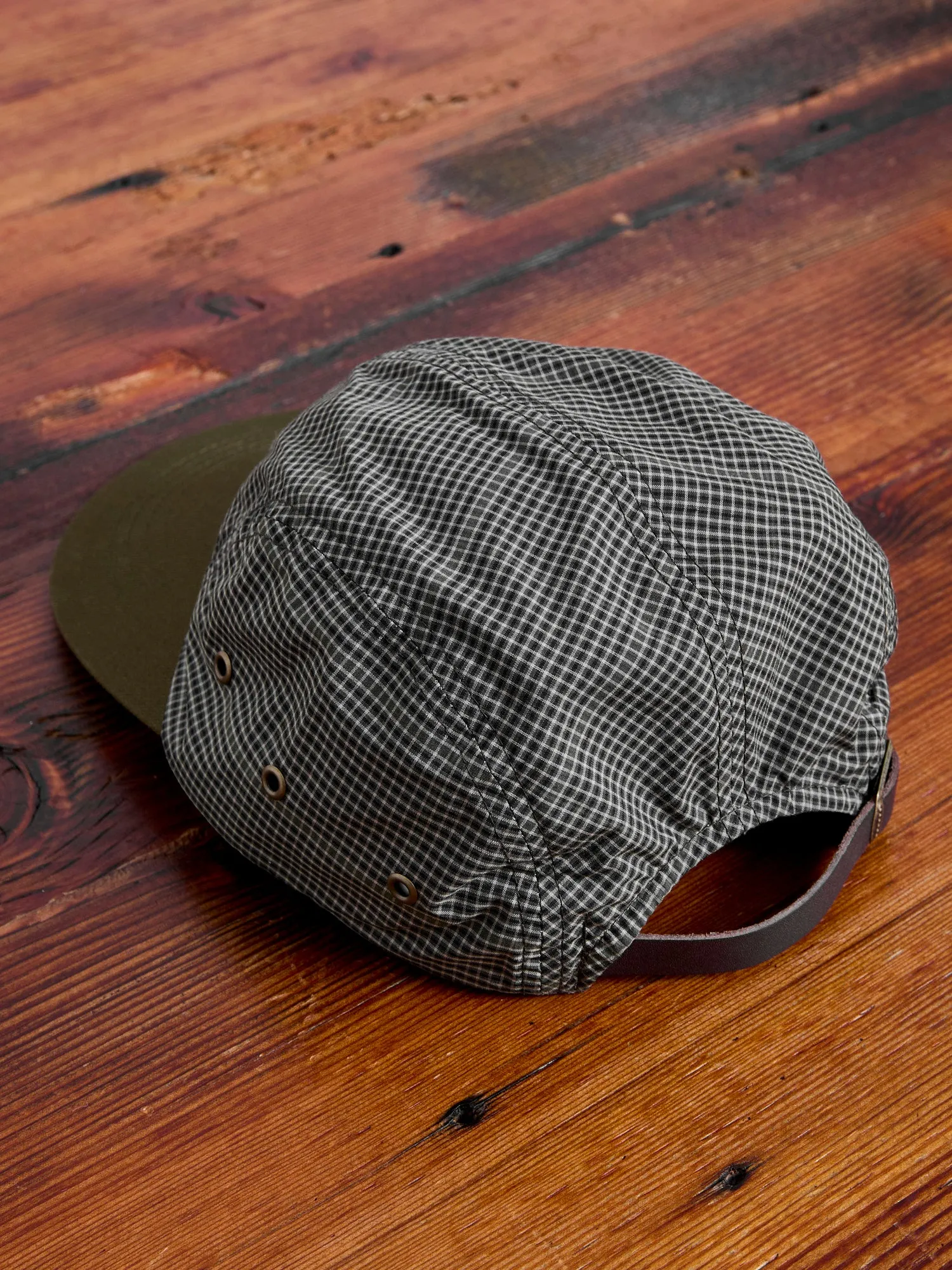 Fishing Cap in Olive Plaid