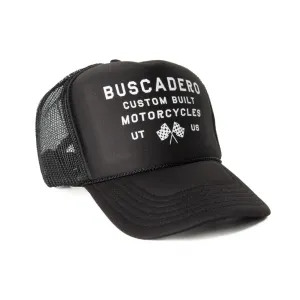 ‘Flags’ Foam Trucker Hat - Black