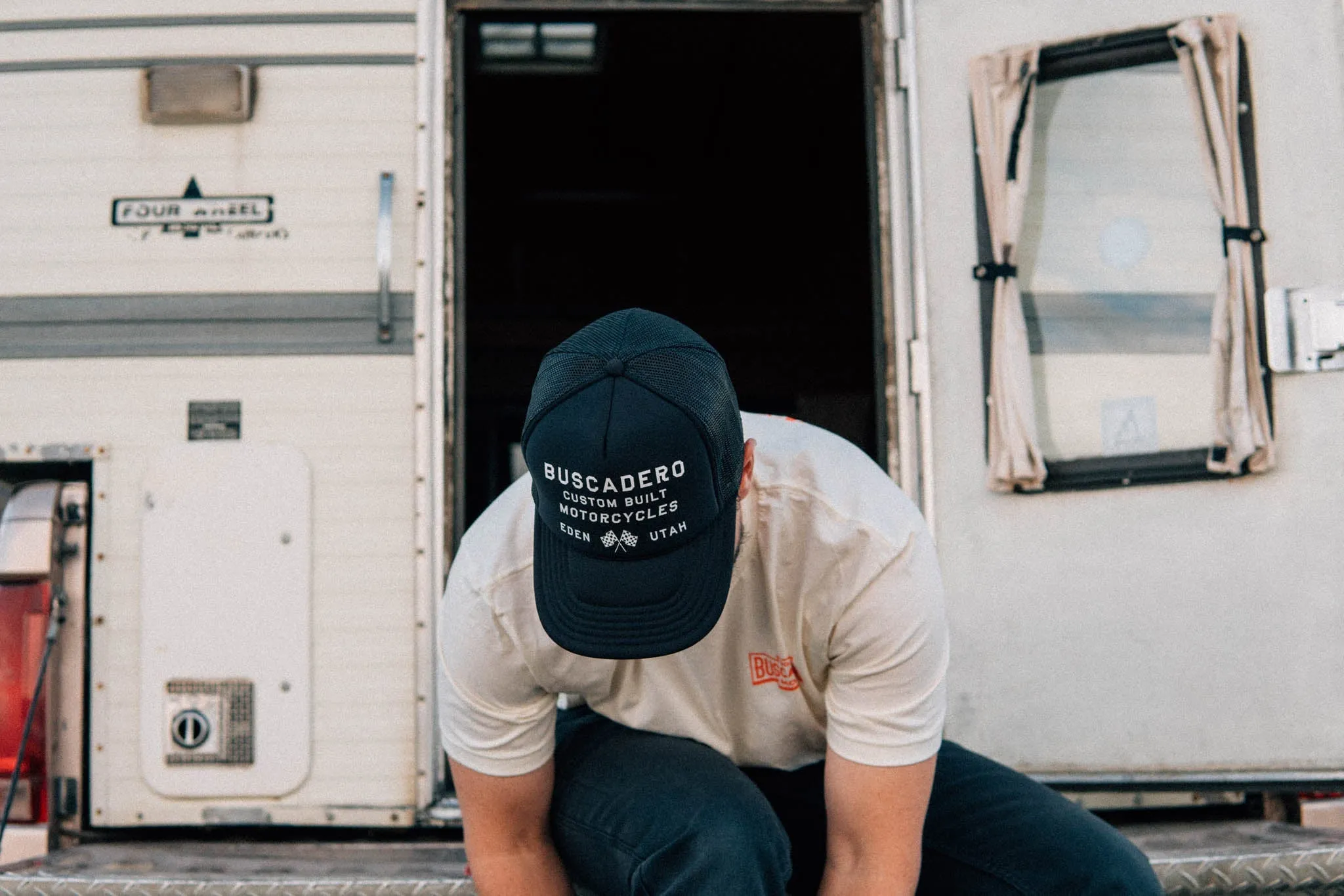 ‘Flags’ Foam Trucker Hat - Black