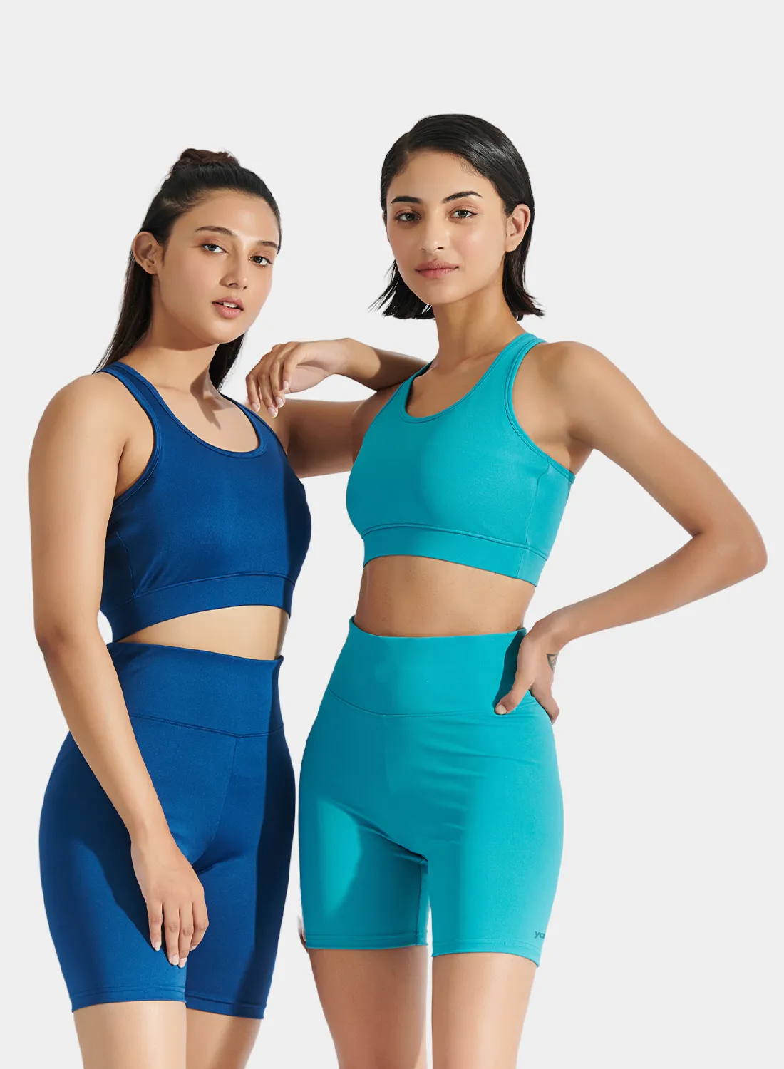Flo Bike Short and Bra Top Combo Navy Peony