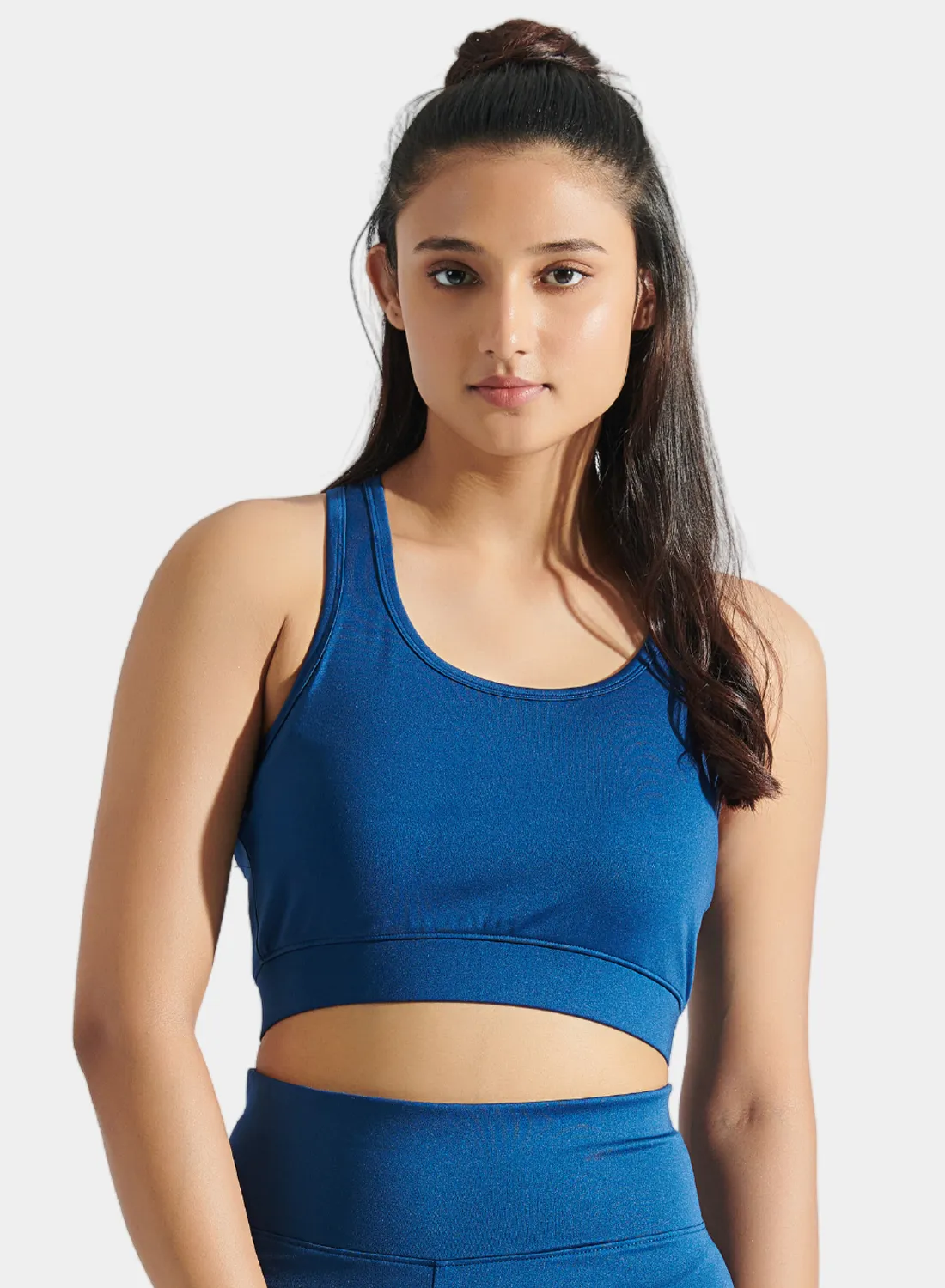 Flo Bike Short and Bra Top Combo Navy Peony