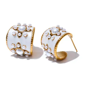 Flor de Perla Earring