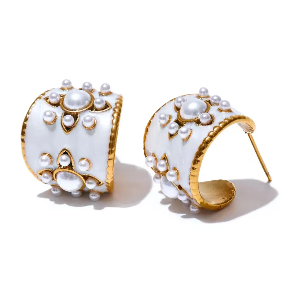 Flor de Perla Earring