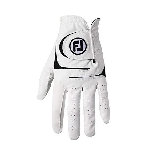 FootJoy Men's WeatherSof Golf Glove White X-Large, Worn on Left Hand