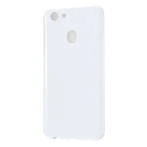 For OPPO F5/F7 Cellphone Cover Soft TPU Mobile Phone Case Screen Protector with Shock Absorption Technology Milk white
