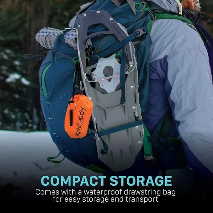 FosPower Emergency Sleeping Bag, Tough and Durable Mylar Thermal Sack with Survival whistle for Survival Kits, Camping Accessories, Outdoors, Hiking