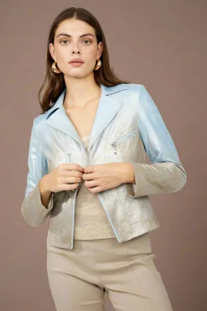 Frank Lyman Ombre Biker Jacket
