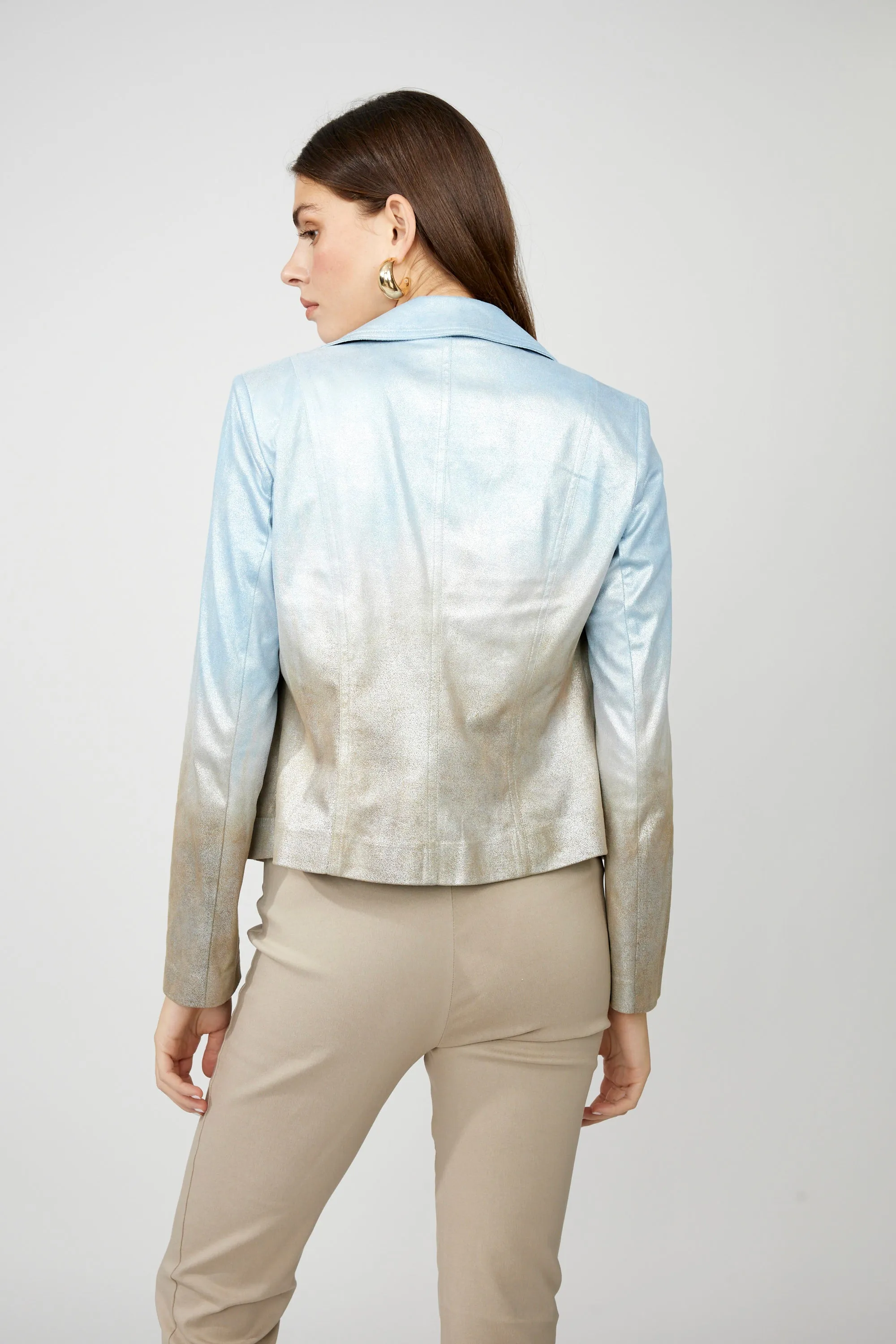 Frank Lyman Ombre Biker Jacket