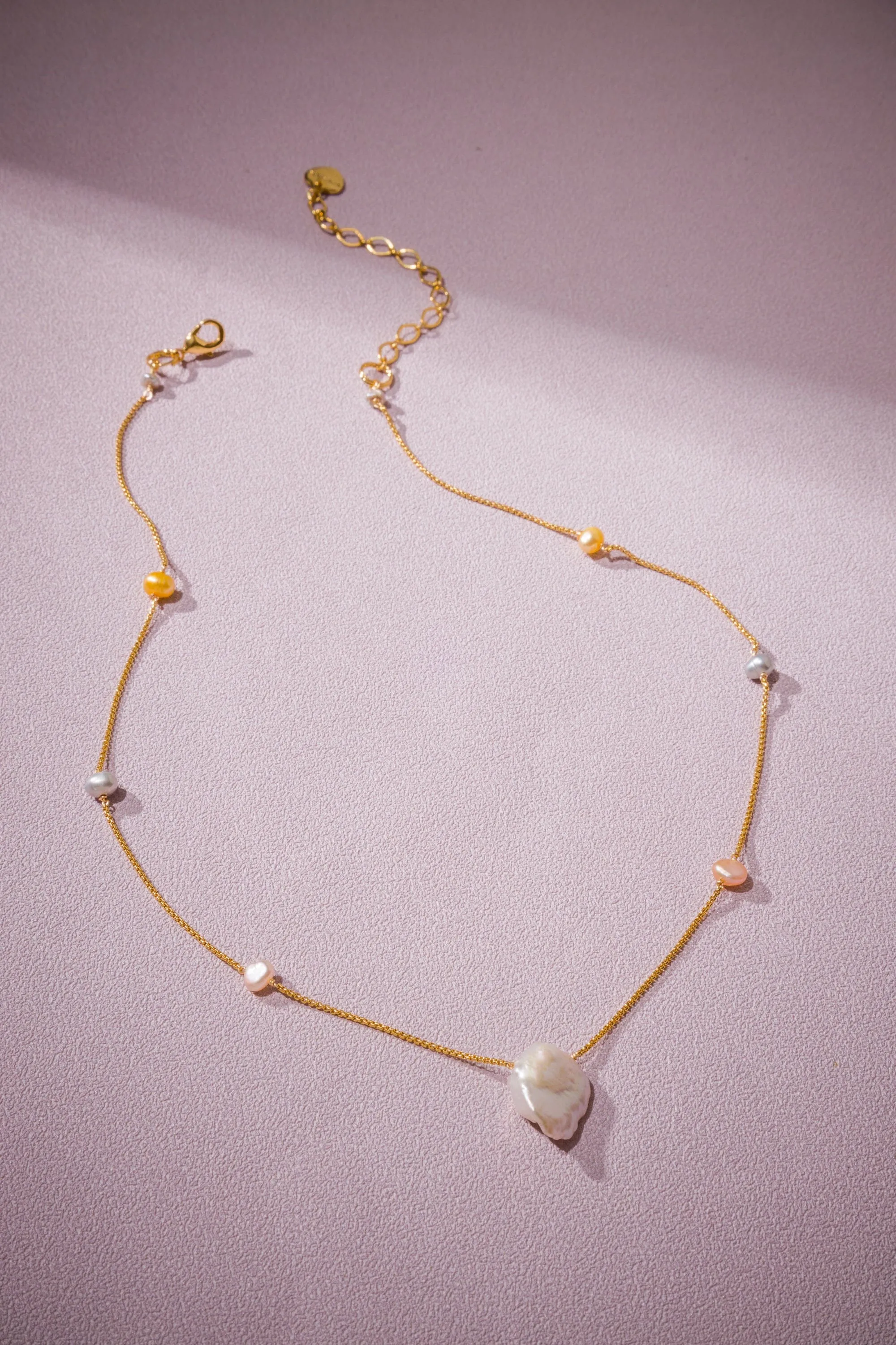 Freeform Pearl Necklace