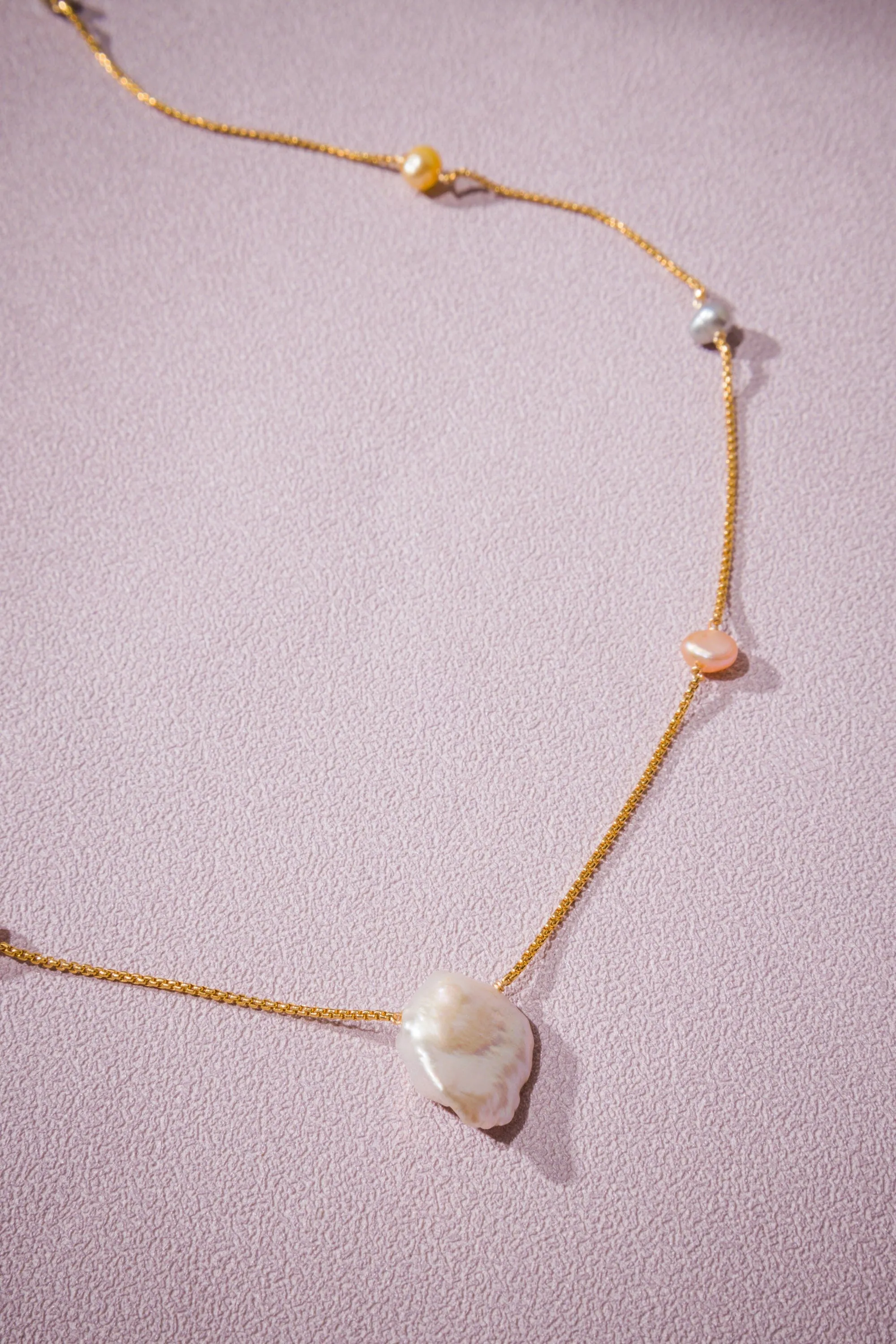 Freeform Pearl Necklace