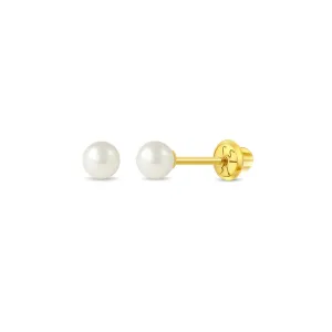 Freshwater Cultured Pearl Little Girl's Stud Earring