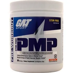 GAT PMP - Peak Muscle Performance (Stim-Free) Orange Cream 255 grams