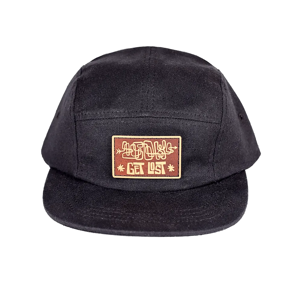 Get Lost Hemp Camp Cap | Black