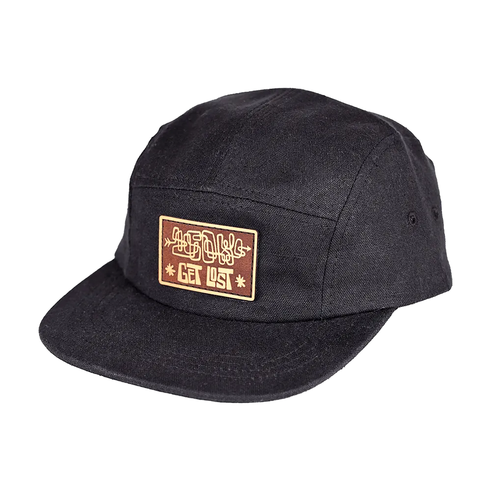 Get Lost Hemp Camp Cap | Black