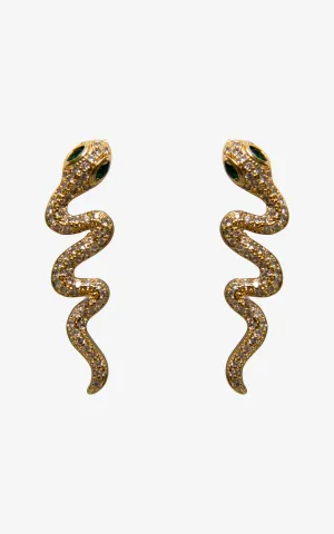 Glamorous Snake Stud Earrings