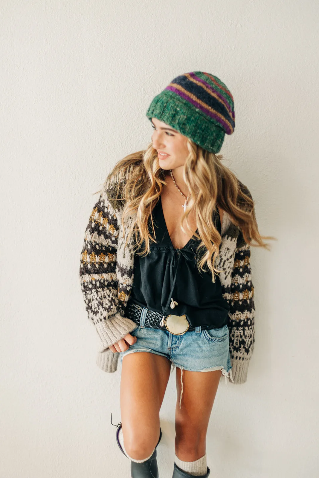 Green Beanie
