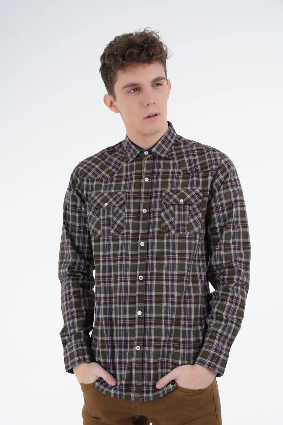 Green Check Shirt