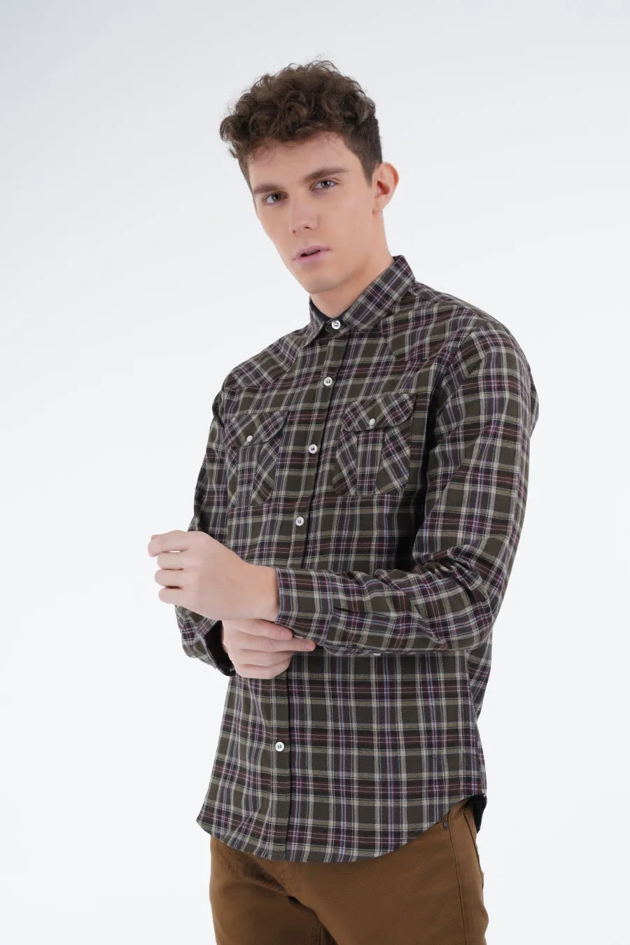 Green Check Shirt