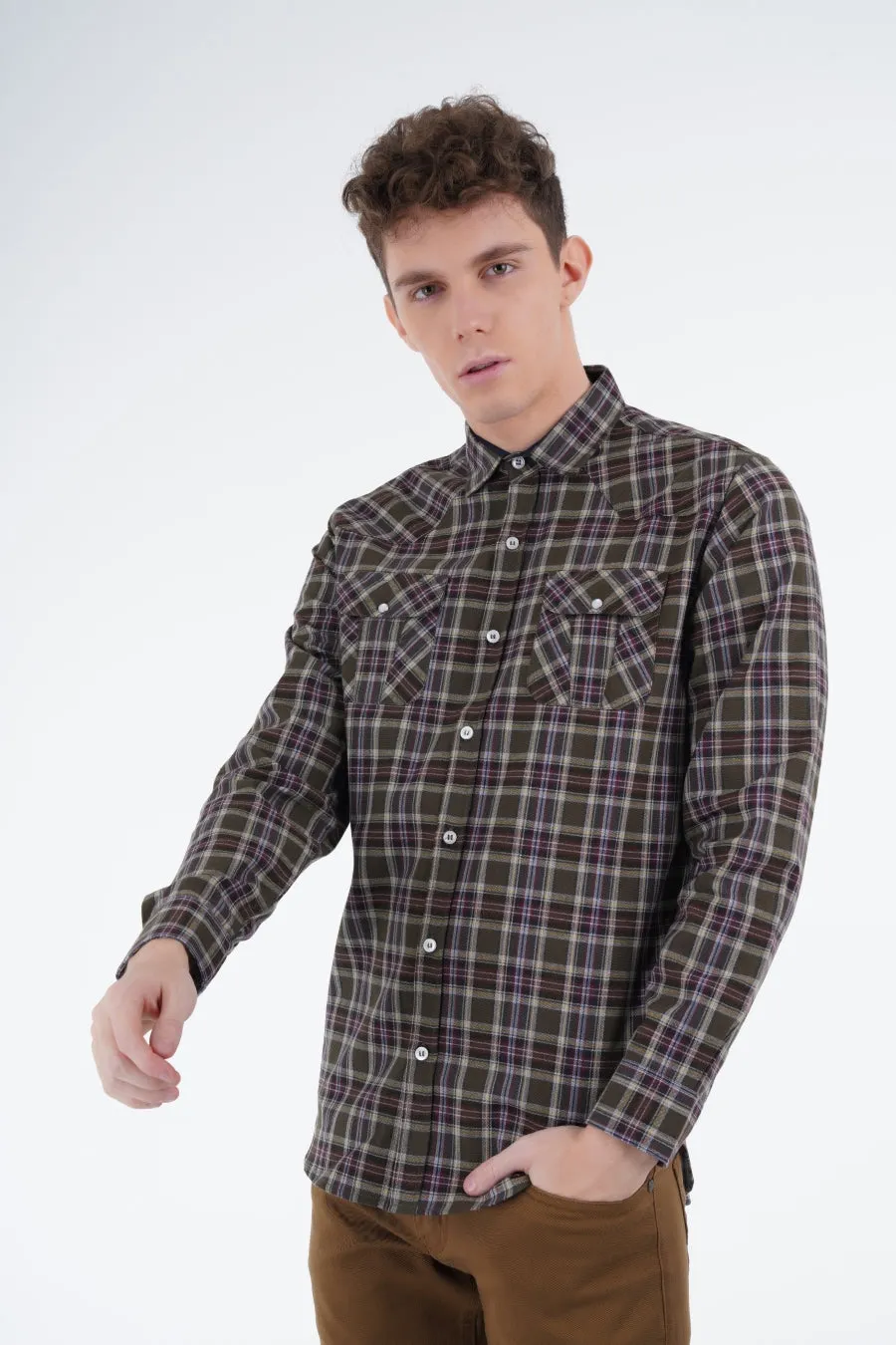 Green Check Shirt