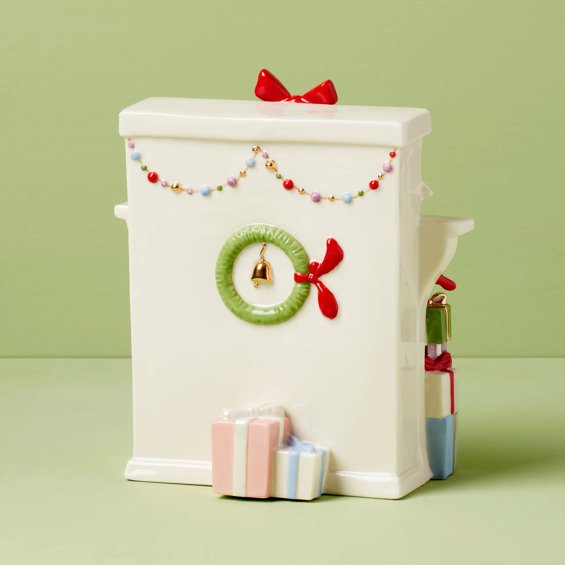 Grinch Stealing Stockings Figurine