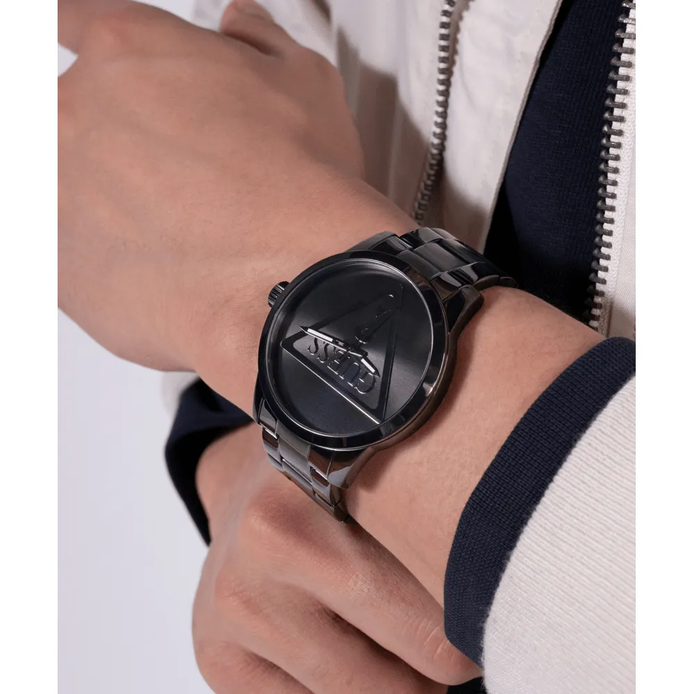 Guess Trend Badge Trend Black Analogue Men's Watch GW0782G2