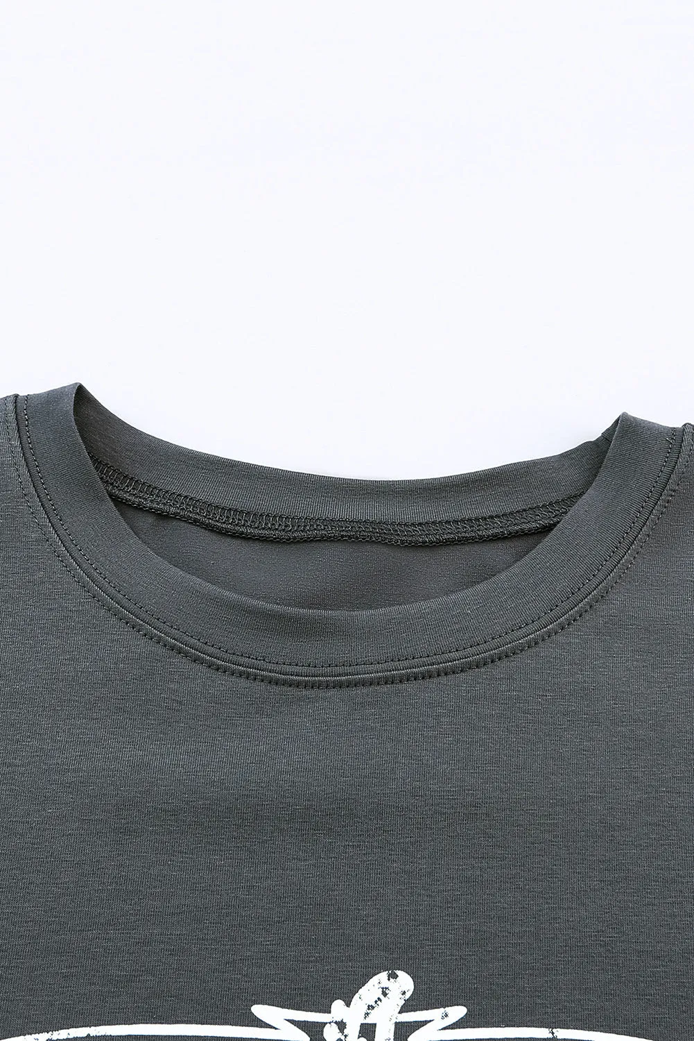 Guitar Print Graphic Oversized Band Tee