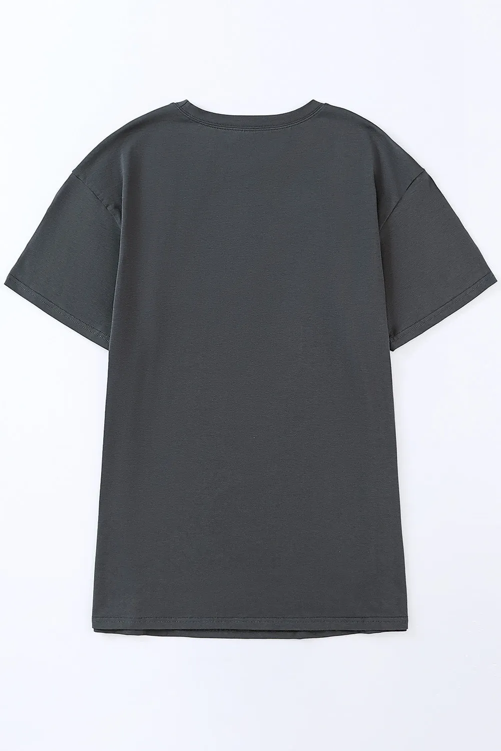 Guitar Print Graphic Oversized Band Tee