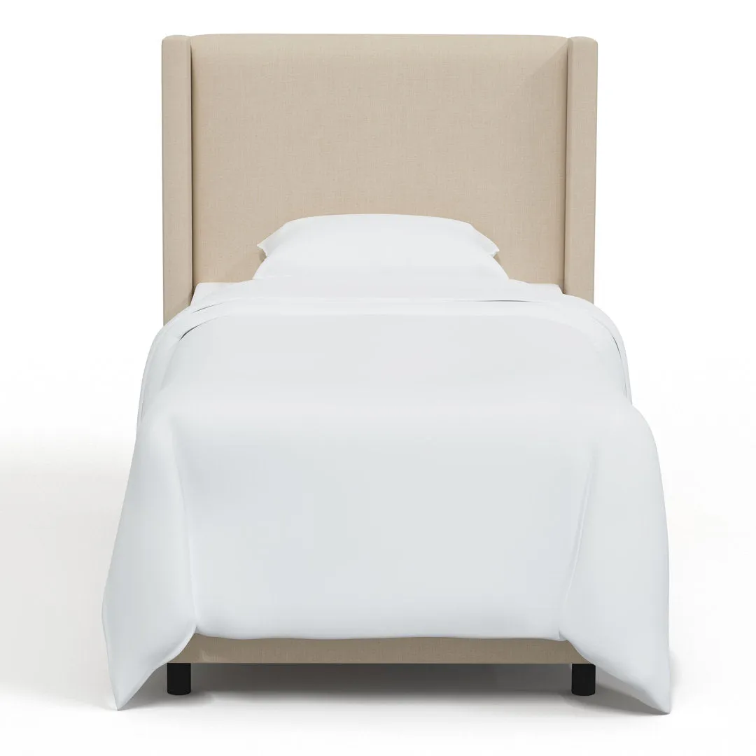 Hanson Upholstered Standard Bed Joss & Main Color: Classic Linen Linen Size: Twin
