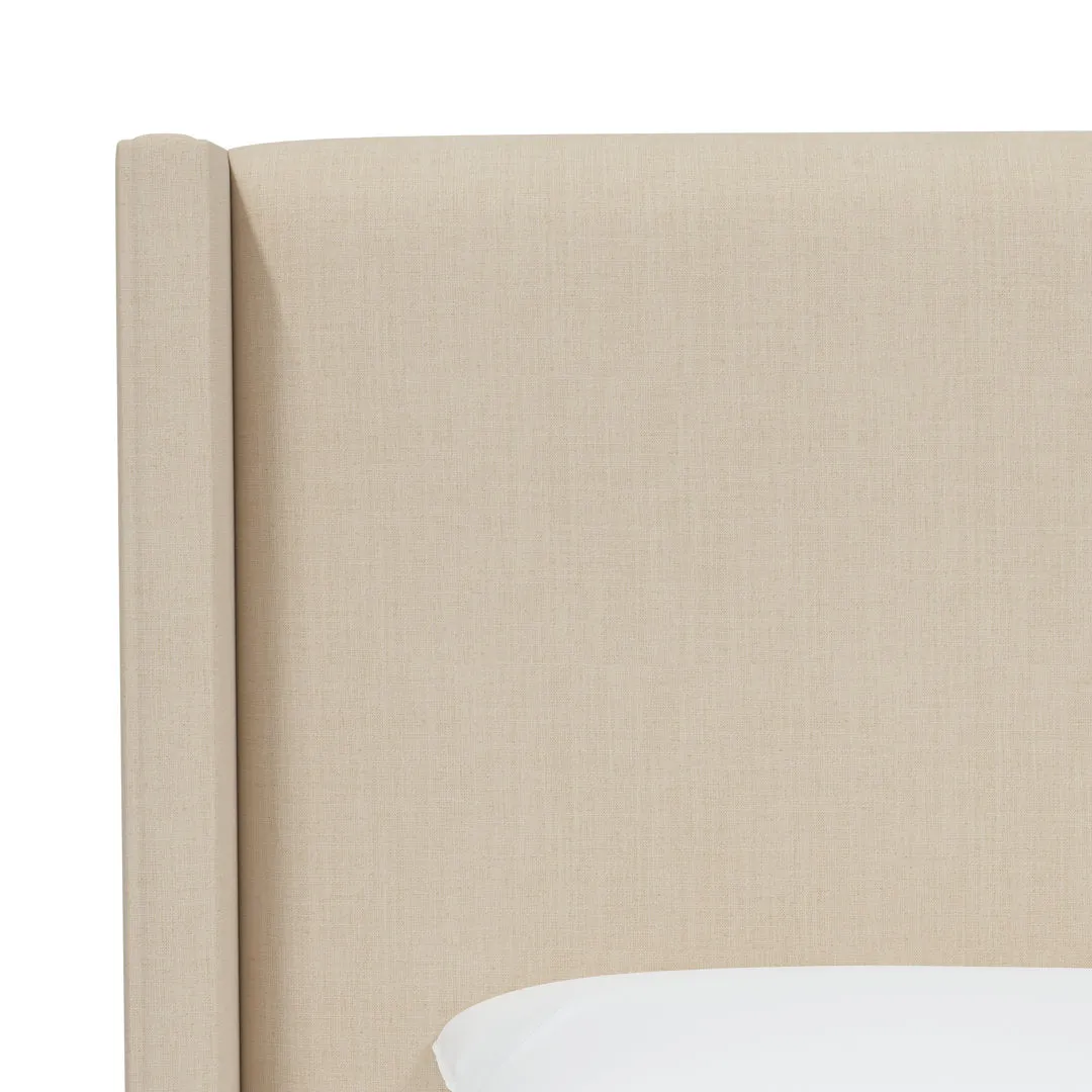 Hanson Upholstered Standard Bed Joss & Main Color: Classic Linen Linen Size: Twin