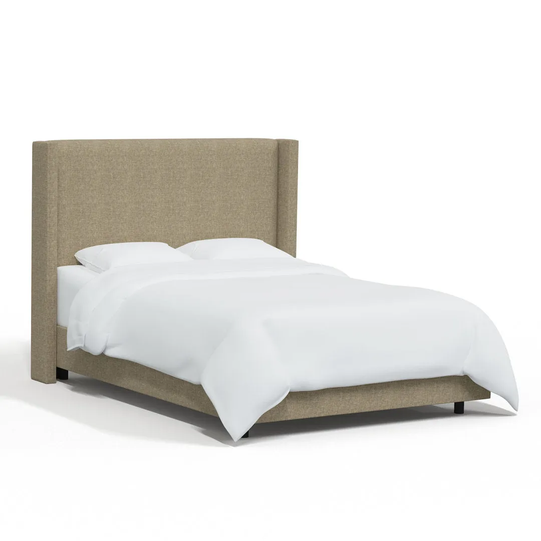Hanson Upholstered Standard Bed Joss & Main Color: Zuma Natural Textured Linen Size: King