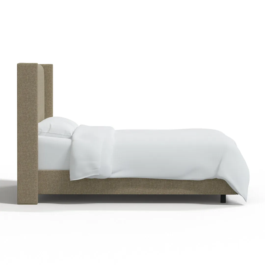 Hanson Upholstered Standard Bed Joss & Main Color: Zuma Natural Textured Linen Size: King