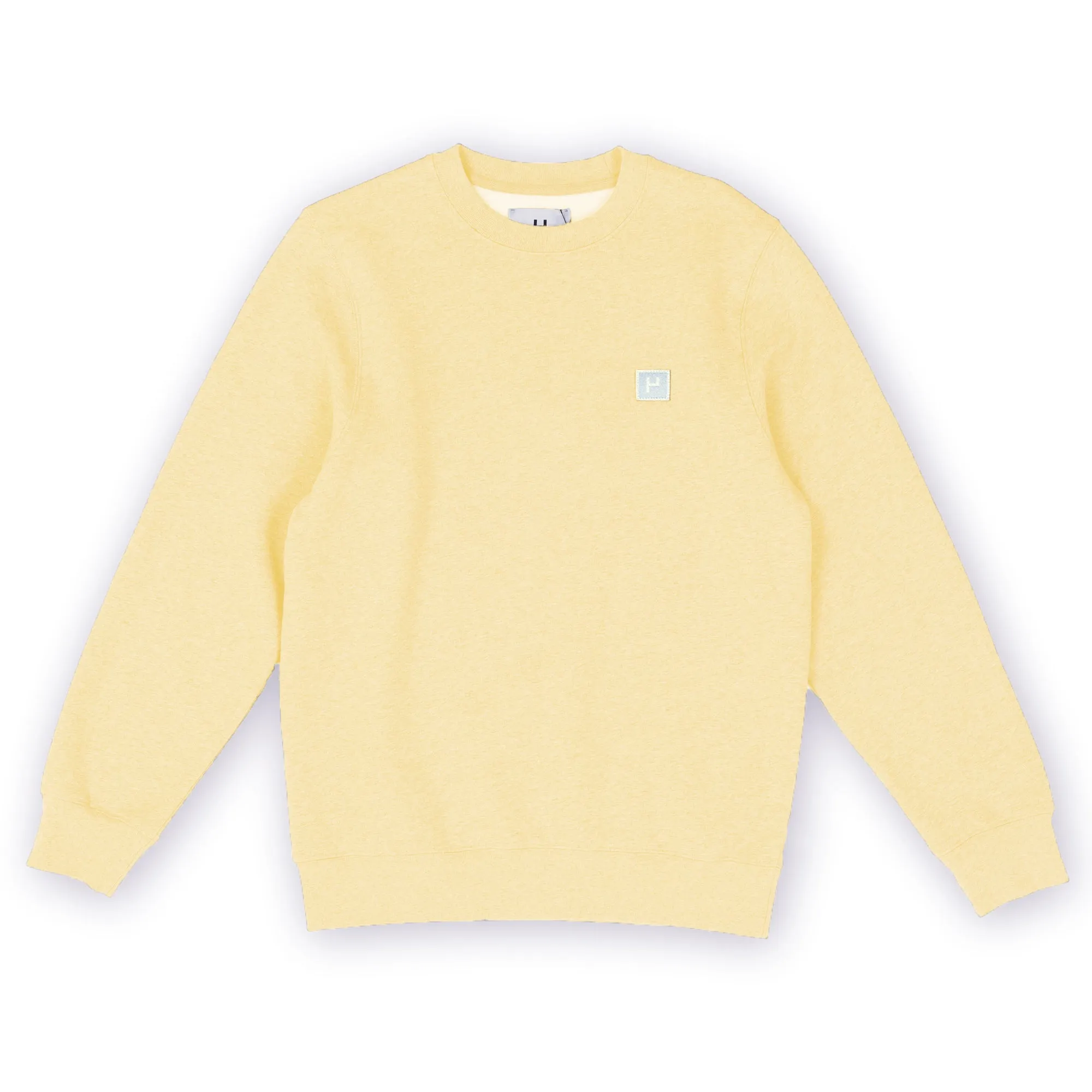 Haven Surf - Base Crew Sweat w/ H - logo patch - Pale Banana