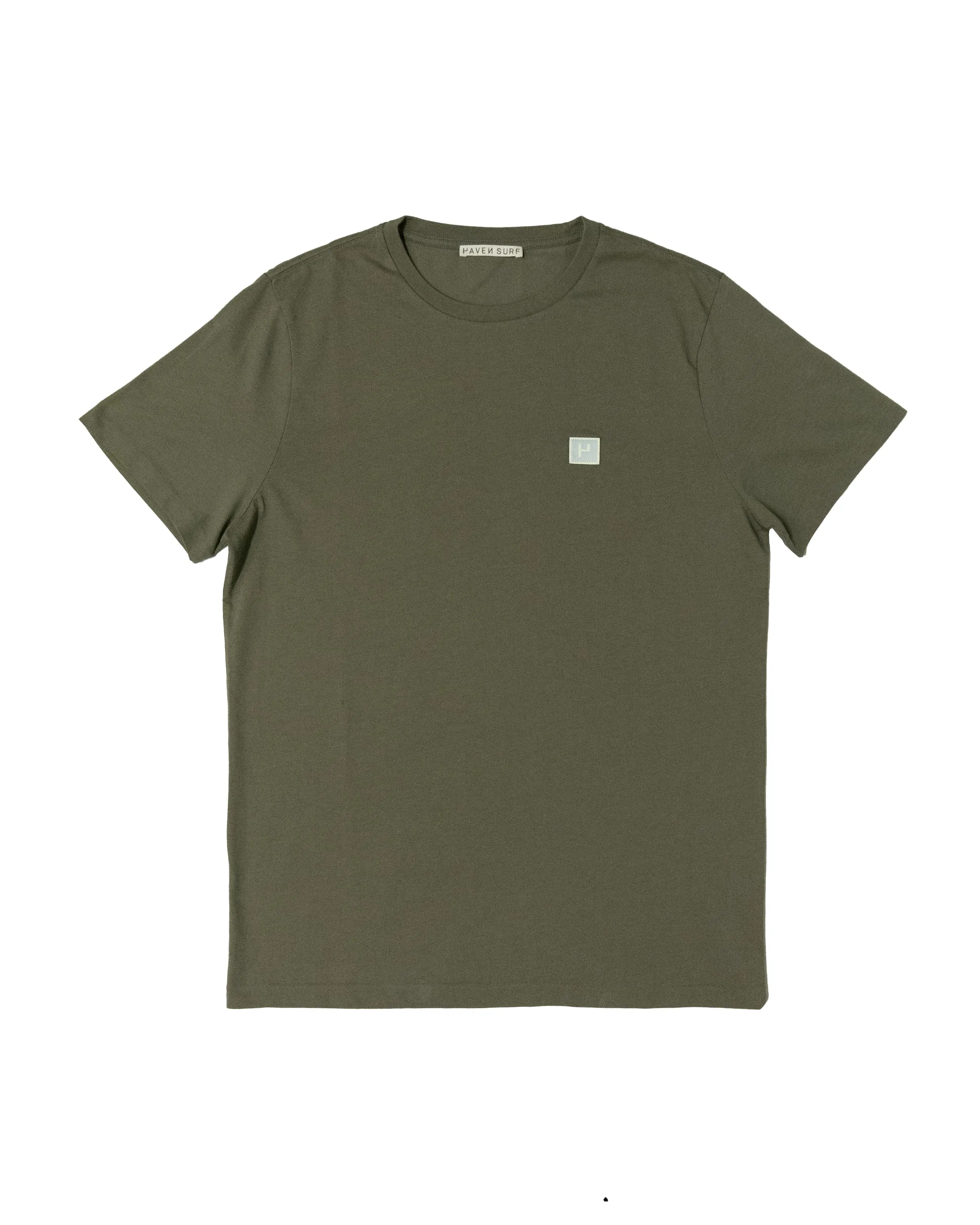Haven Surf - Base Tee w/ H - logo patch - Dark Olive
