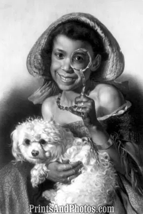 Height of Fashion Girl with Dog  4620