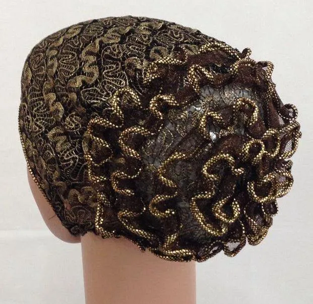 High Quality Double-Lace Flower UnderHijab Muslim Hijab Caps Islamic Underscarf