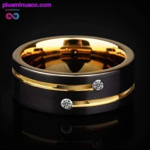 High Quality New Arrival 6/8mm Black Tungsten Rings with