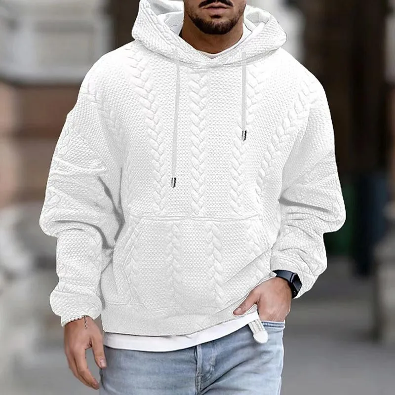 Hoodie Eric™ | Men's Casual Long Sleeve Knitted Hoodie | Soft Knit Fabric, Relaxed Fit & Breathable Comfort