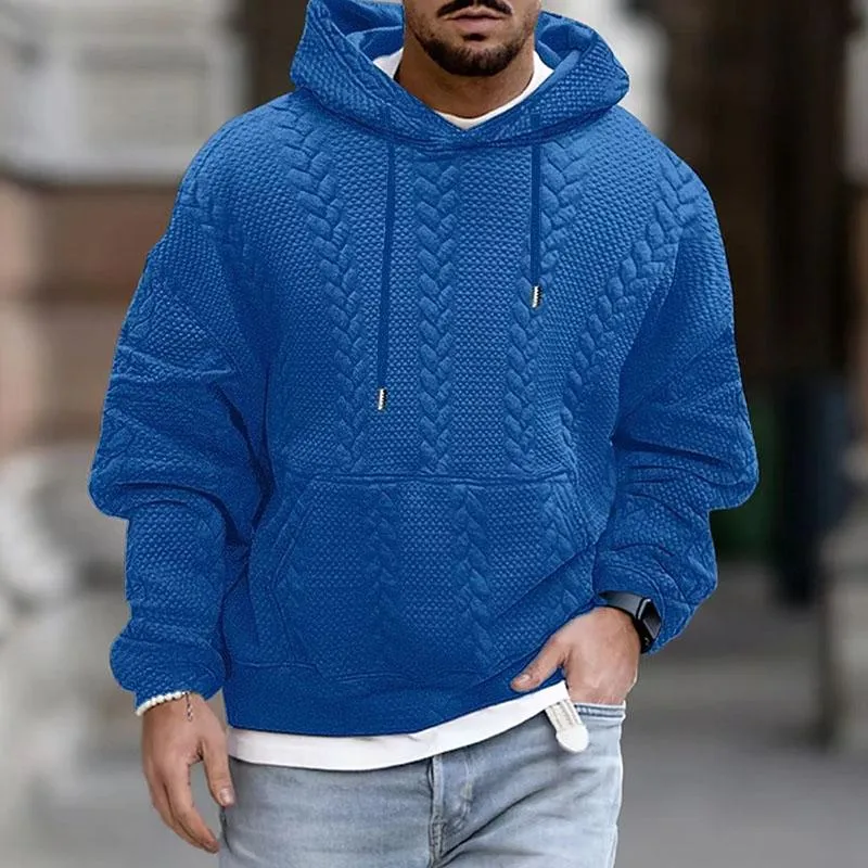 Hoodie Eric™ | Men's Casual Long Sleeve Knitted Hoodie | Soft Knit Fabric, Relaxed Fit & Breathable Comfort
