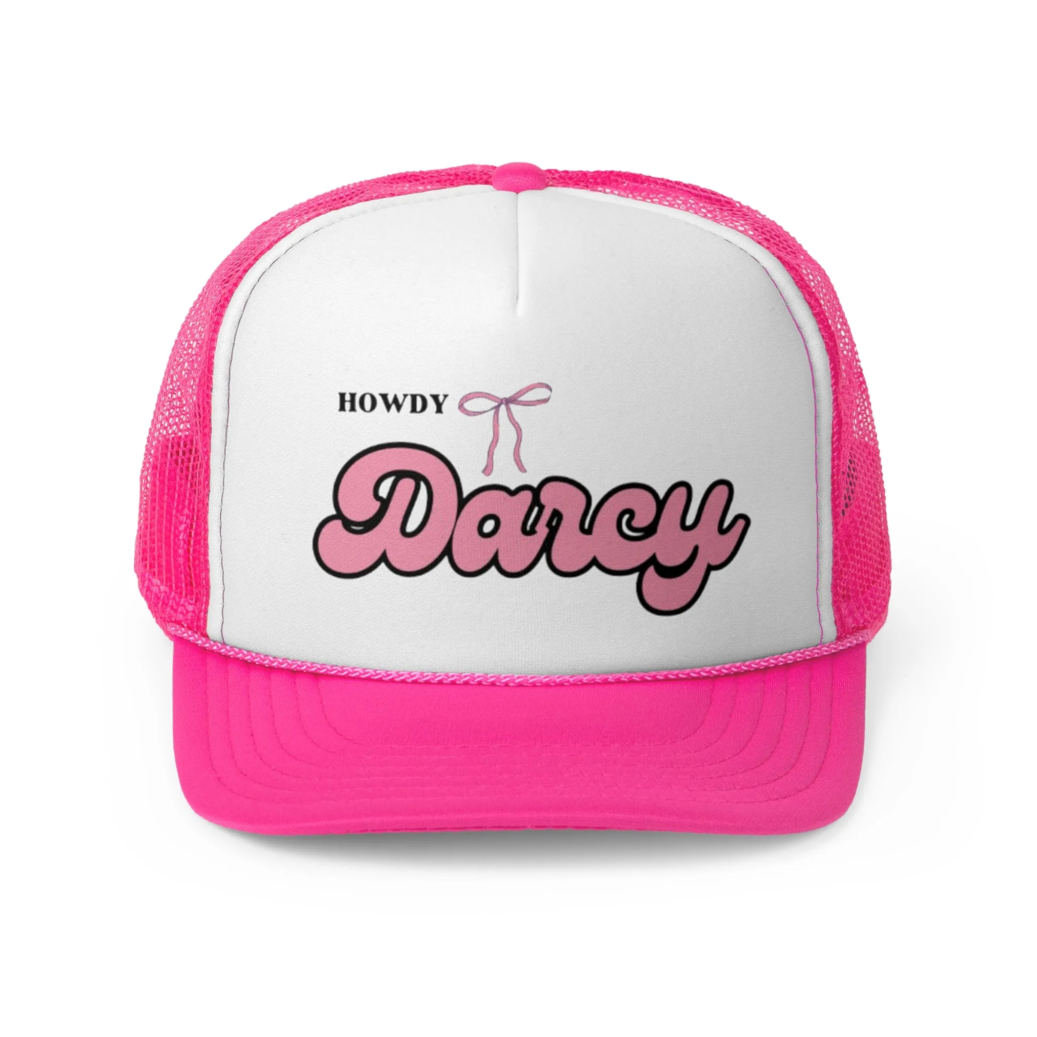 Howdy Darcy Pink Trucker hat