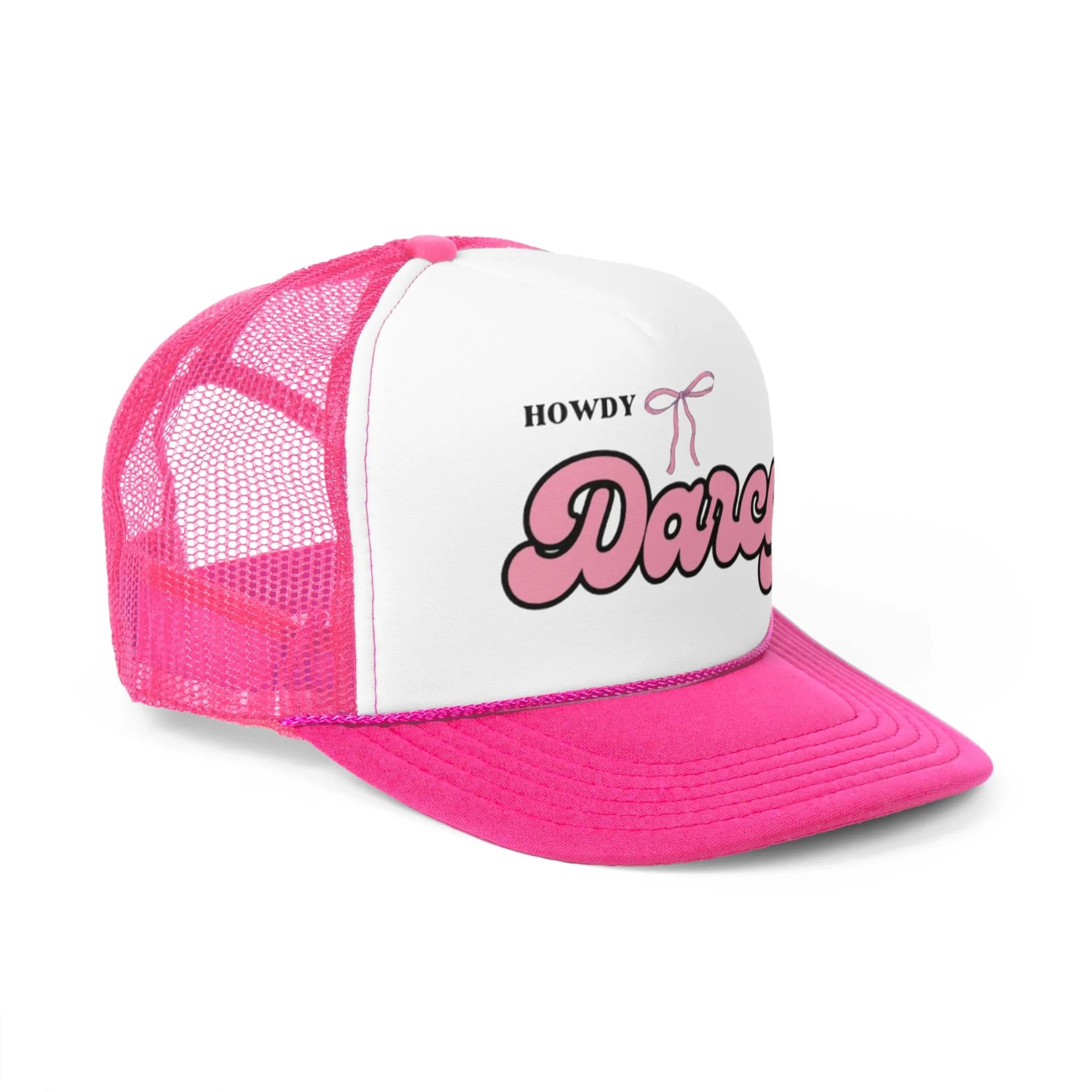 Howdy Darcy Pink Trucker hat